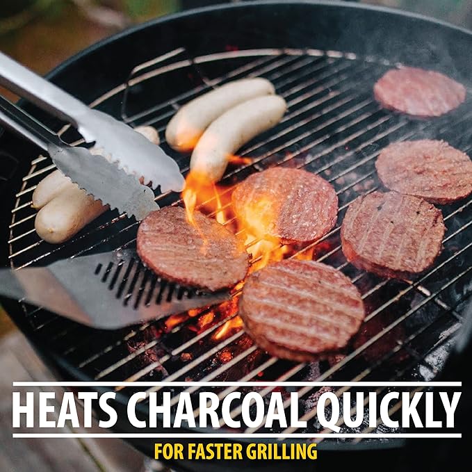 FOGO Premium Hardwood Lump Charcoal 35 Pound Bag, Fogostarters Natural Fire Starters and Blazaball Bundle
