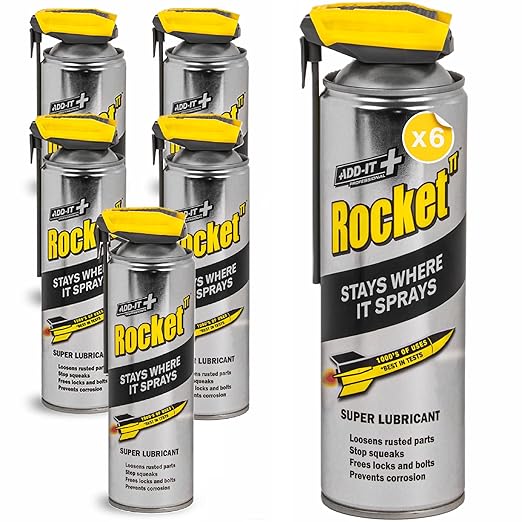 Super Tube Lubricant Spray, 15.2 fl oz (Pack of 6) – Penetrating Oil & Anti-Corrosion Spray for Rusted Bolts, Tools, Bikes & Garden Equipment, Water-Resistant Protective Coating