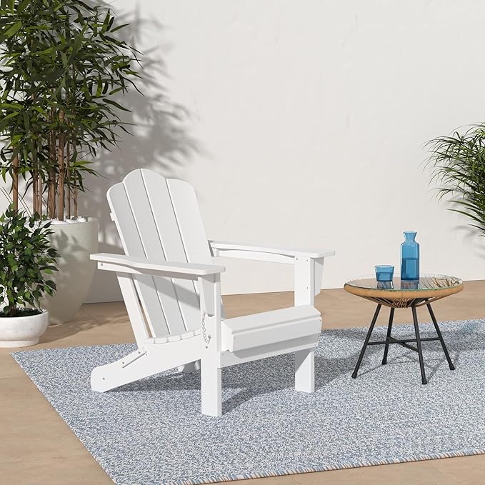 KINGYES Folding Adirondack Chair Set of 4