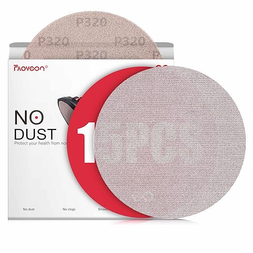 9 Inch Sanding Disc Drywall Sandpaper, Dust Free Sanding Drywall Sander Pads, 15 Pack 320 Grit