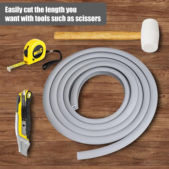 Flexible EPDM Rubber Strip (25 ft Long and 3/4 inch Wide) for Concrete Crack Repair and Replacement - Weather and Aging Resistant Expansion Joint Filler for Driveways and Sidewalks