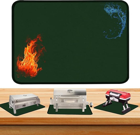 Blackstone Griddle BBQ Mat - Heat Resistant, Fireproof, Protects Outdoor Grill Table and Indoor Fireplace - 0.04in Thickness