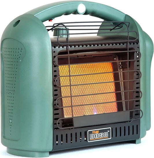 THE BOSS Propane Heater Indoor Large, 12000 BTU Portable Heater Outdoor Use Propane, Outdoor Space Heater for Camping