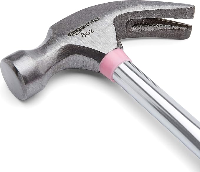 Amazon Basics 8 oz Hammer, Pink