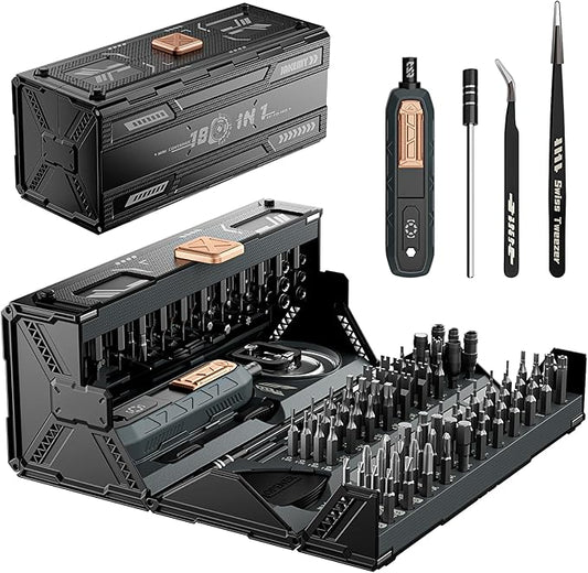 Precision Screwdriver Set with 21 Kinds of 160 Magnetic Bits, JAKEMY Multi-Bits Professional Laptop Screwdriver Repair Kit for Most Electronic Devices, Watch, Xbox, Console, Glasses, Doorbell, DIY