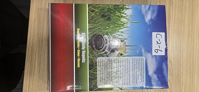 Mole Repellent 10P Solar-Powered Deterrent Stake, Sonic Spikes Get Rid for Snake, Groundhog, Gopher, Vole, Deer, Repellent for Lawns Garden & Yard Black