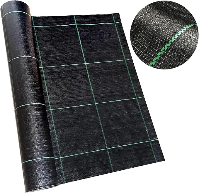 3ft x 250ft Landscape Fabric -Heavy Duty Weed Barrier Fabric for Landscaping, Weed Blocker Cloth,Geotextile Fabric for Garden, Driveway & Ground Cover, Garden Weed Mats,Grid Design
