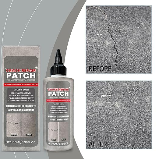 Liquid Cement Crack Filler,Self-Leveling High Elasticity Sealant Caulking Glue - Cement Repair Filler Caulk Sealant | for Asphalt Walkways Patios Terraces Wall Roofs