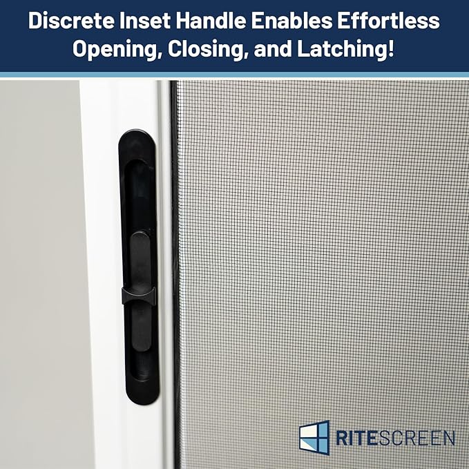DIY Knock Down Heavy Duty Patio Sliding Screen Door – Ready to Assemble Kit, Custom Fit, Durable PetMesh, Multiple Color Choices
