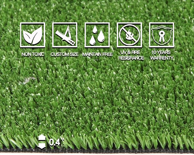Artificial Grass Turf, 1ft x 62ft (62 ft²) Indoor Outdoor Fake Astroturf Rug Carpet Mat for Balcony Decor Backyard Patio Backdrop Fence Wall Decorations Dogs
