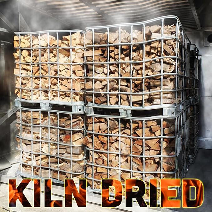 Wilson Cherry Split Firewood - Seasoned Natural Kiln Dried Fireplace, Fire Pit, Bonfire Logs (XL)
