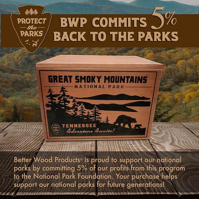 Better Wood Products 13 Pound Limited Edition Protect The Parks Series All Natural Fatwood Fire Starter Sticks for Fireplaces and Chimneys