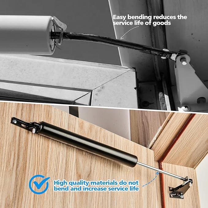 Screen and Storm Door Closer Kit, Closer for Heavy Storm Doors | Screen and Storm Door Push Button Latch Set | Storm Door Protector Chain and Spring (Black-Only Closer)