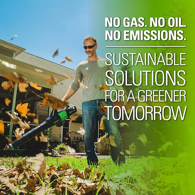Greenworks 80V (145 MPH / 580 CFM / 75+ Compatible Tools) Cordless Brushless Axial Leaf Blower, Tool Only