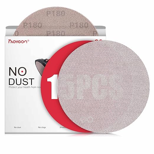 9 Inch Sanding Disc Drywall Sandpaper, Dust Free Sanding Drywall Sander Pads, 15 Pack 180 Grit