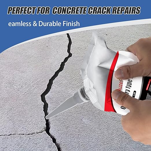 4 Pack Asphalt Crack Filler, Concrete Crack Repair Sealant, Asphalt Concrete Joint Filler for Slabs, Driveways, Patios – Fast-Drying, Weather-Resistant Repair Adhesive