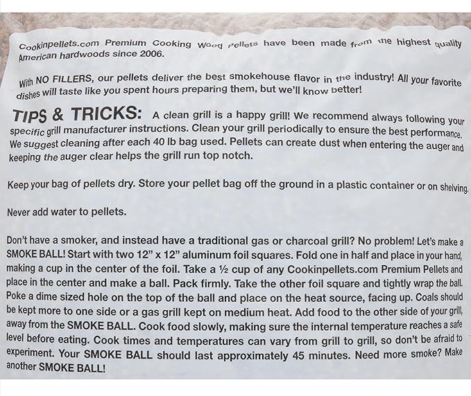 CookinPellets 40-Pound Longhorn Blend Premium Natural Grill Smoker Smoking Mesquite/Cherry/Maple Hardwood Wood Pellets, (5 Pack)