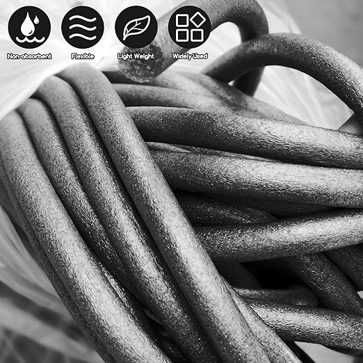 Foam Backer Rod for Gaps Concrete Crack Filler Joints Foam Gap Filler Caulk Saver Backing Rod Filler Rope Concrete Joint Filler (5/4 Inch x 10 Feet)
