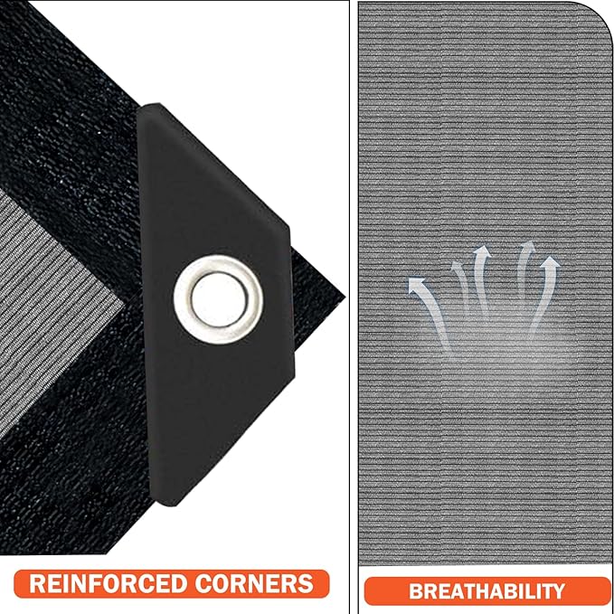 Grey Sun Shade Cloth,Pergola Shade Cover with Reinforced Grommets,90% Shade Fabric Fence Privacy Screen Balcony,Pergola Shade Cover Canopy Garden Carport Porch Deck Patio Shade Cover,10x10FT
