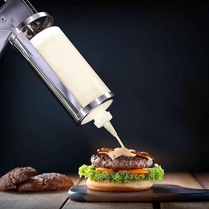 Prince Castle Sauce Dispenser, 1 oz Sauce Gun, Green - Commercial Dispenser for Thick and Heavy Sauces Like Tartar, Mayonnaise, Sour Cream, Condiments, Guacamole