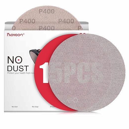 9 Inch Sanding Disc Drywall Sandpaper, Dust Free Sanding Drywall Sander Pads, 15 Pack 400 Grit