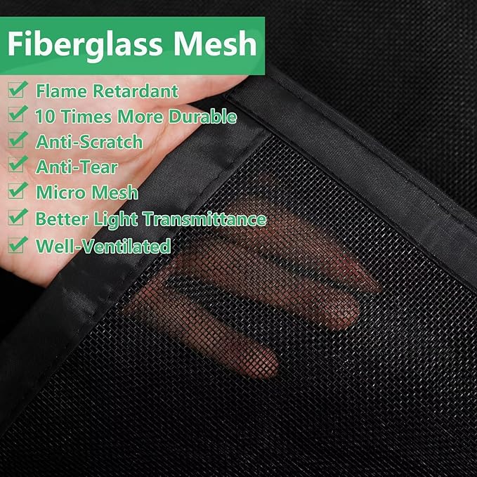 RELIANCER Fiberglass Magnetic Door Screen,Fit Door Size 30"x78",Auto Close Screen Door Mesh w/Magnets,Patio Doorway Net Screens,Self-Closing Doors Cover,Anti Mosquito Doorway Curtain,Mesh Partition
