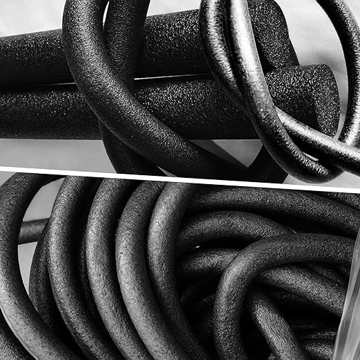Foam Backer Rod for Gaps Concrete Crack Filler Joints Foam Gap Filler Caulk Saver Backing Rod Concrete Filler Rope (Black, 5/8 Inch x 33 Feet)