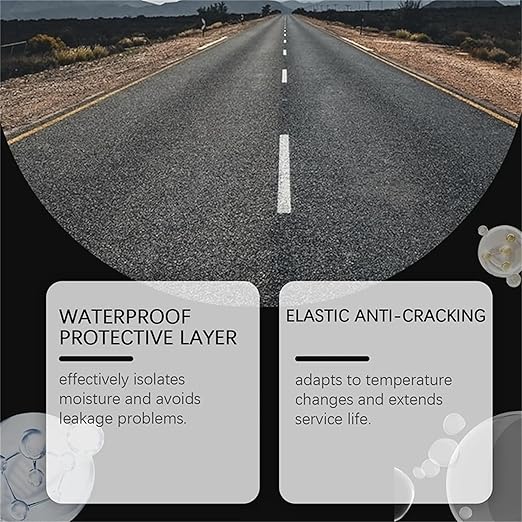 Crack Repair Filler, Easily Fixes Concrete Cracks in Driveways and Patios, Tool-Free Application, Clean & Residue-Free