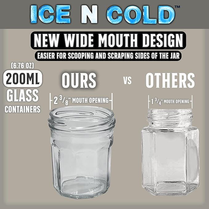 6.76 oz / 200ml Multi-Use Glass Jars with Leakproof Clear Lid, Reusable & Eco-Friendly – Ideal for Jams, Sauces, Spices; Lead -Free and BPA-Free Glass Bottle (24)