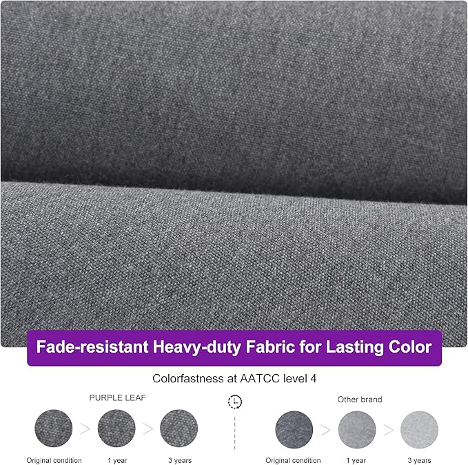 PURPLE LEAF 10' X 13' Double Top Cantilever Patio Umbrella Deluxe Large Outdoor Umbrella Rectangle Offset Umbrella with Fade Resistance for Garden Deck Pool Patio, Mist Grey