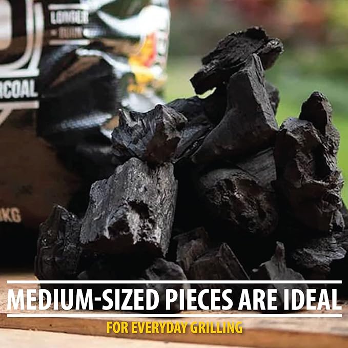 FOGO Premium Hardwood Lump Charcoal 35 Pound Bag, Fogostarters Natural Fire Starters and Blazaball Bundle
