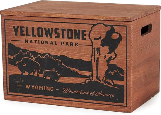 Better Wood Products Limited Edition Protect The Parks Series All Natural Fatwood Fire Starter Sticks, 13 Pound Wooden Crate, Yellowstone