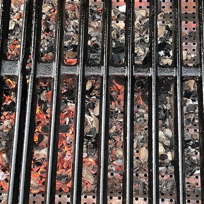 FlavrQ® Grid - Convert Gas Grill to Charcoal in Minutes - 2-Ply Stainless Steel Gas Grill Insert - Simple and Easy to Install - Includes The Grid only
