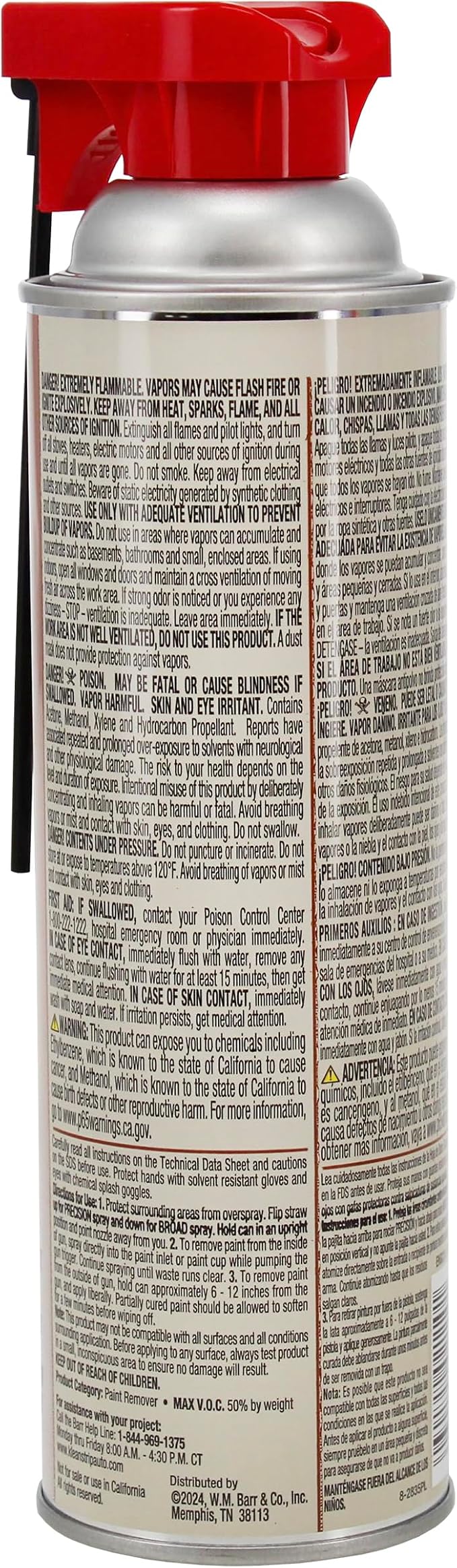 KLEAN-STRIP Naked Gun Paint Remover for Spray Guns, Powerful Solvent & Waterborne Paint Gun Cleaner, 15 Ounce Aerosol