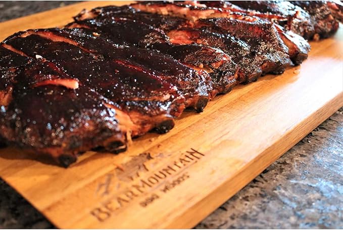 Bear Mountain FB14 Premium All Natural Low Moisture Hardwood Smoky Hickory BBQ Smoker Pellets for Outdoor Grilling, 40 Pound Bag (3 Pack)