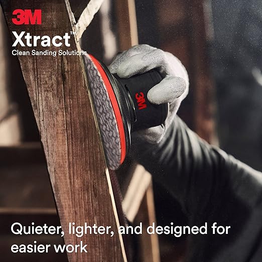 3M Pneumatic Random Orbital Sander, 88952, 6 in, Non-Vacuum, 3/8 in Orbit, Lightweight and Comfortable, 12000 RPM, .28 HP (209W) Motor, Variable Speed
