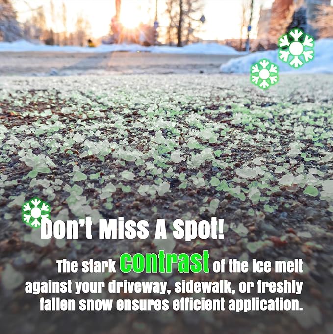 Peach Country Green Ice Melt -25°F Effective, Pet Safe Eco-Friendly De-Icer, Fast-Acting Granules for Driveways, Walkways & Entryways, 20 lb Pail