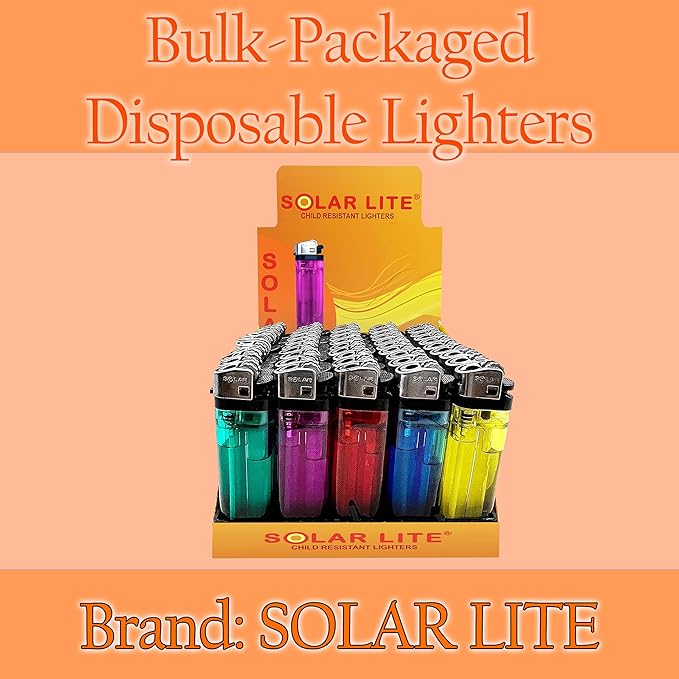 Disposable Lighters (Pack of 1000) | Solar Lite®