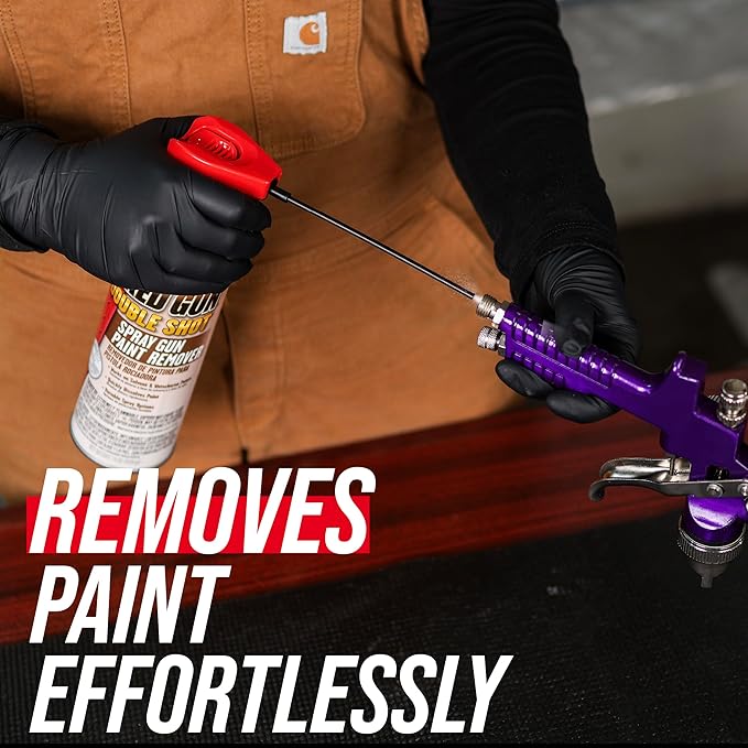 KLEAN-STRIP Naked Gun Paint Remover for Spray Guns, Powerful Solvent & Waterborne Paint Gun Cleaner, 15 Ounce Aerosol