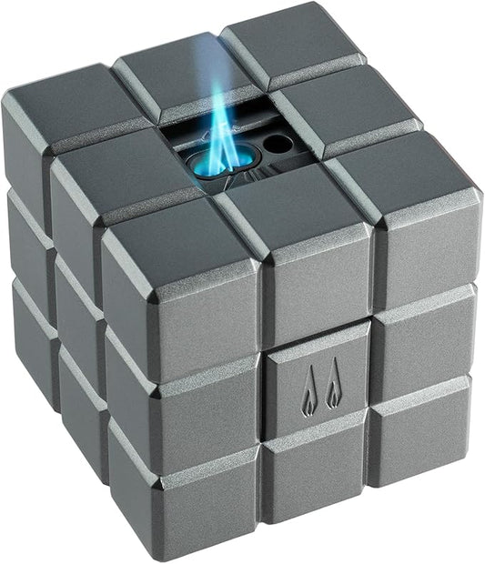 Colibri Heritage Cube Desk Lighter - Charcoal