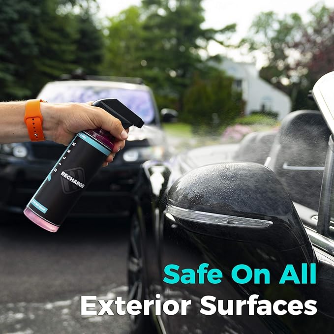 HydroSilex Recharge Car Ceramic Coating - Protective Ultra Hydrophobic Ceramic Detail Spray Replaces Wax & Sealants - DIY Friendly Car Care Products That Provide 6 Months of Protection - 8 Ounces