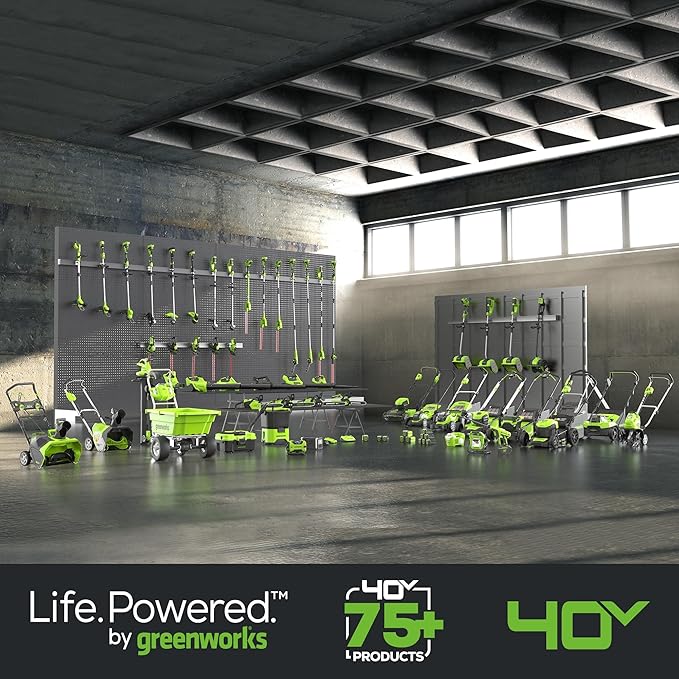Greenworks 40V (75+ Compatible Tools) 16” Cordless Snow Blower, 5.0Ah Battery and Charger Included, SN40B410
