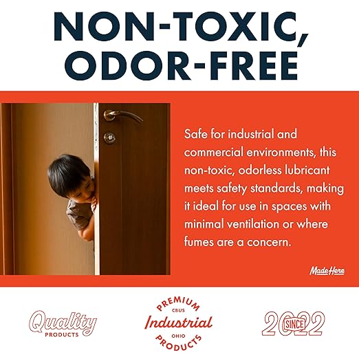 Made Here Co.Door Hinge Lubricating Oil - Smooth Performance for Doors, Hinges, and Locks | Non-Toxic | Odor-Free | Protects Against Rust & Corrosion | for Multi-Surface Application | 4oz
