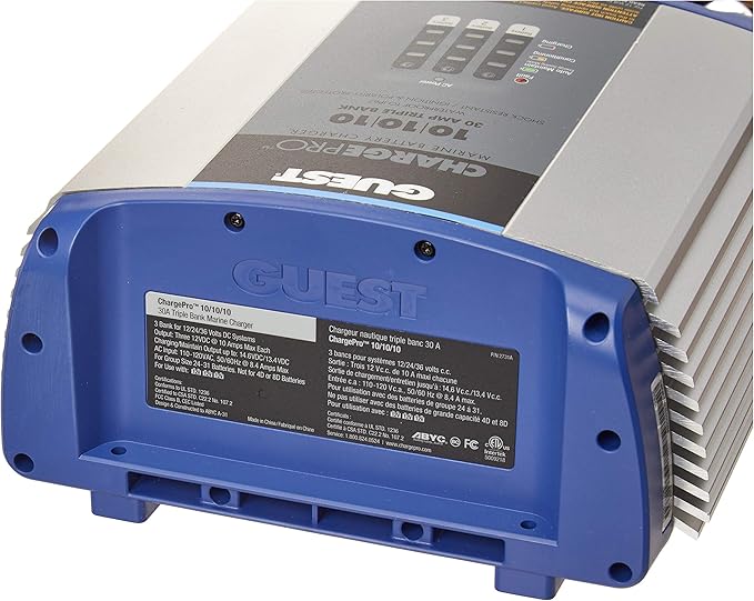 Guest 2731A Guest On-Board Battery Charger 30A / 12V; 3 Bank; 120V Input