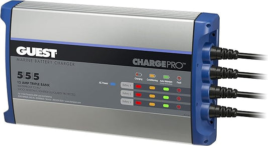 Guest 2713A Guest On-Board Battery Charger 15A / 12V; 3 Bank; 120V Input