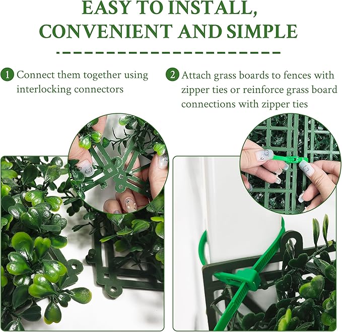 Artificial Ivy Privacy Fence Screen:40"x 120" (34 SQFT) 4-Layer Leaf UV-Anti Faux Greenery Boxwood Backdrop Ivy Vine Leaf Fence Panels for Outdoor, Indoor, Garden,Backyard and Decor