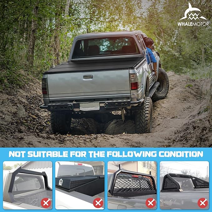 Hard Folding Truck Bed Tonneau Cover Compatible with Chevy Colorado & GMC Canyon 2015-2025 6.2 ft Long Box, Tri Fold Style
