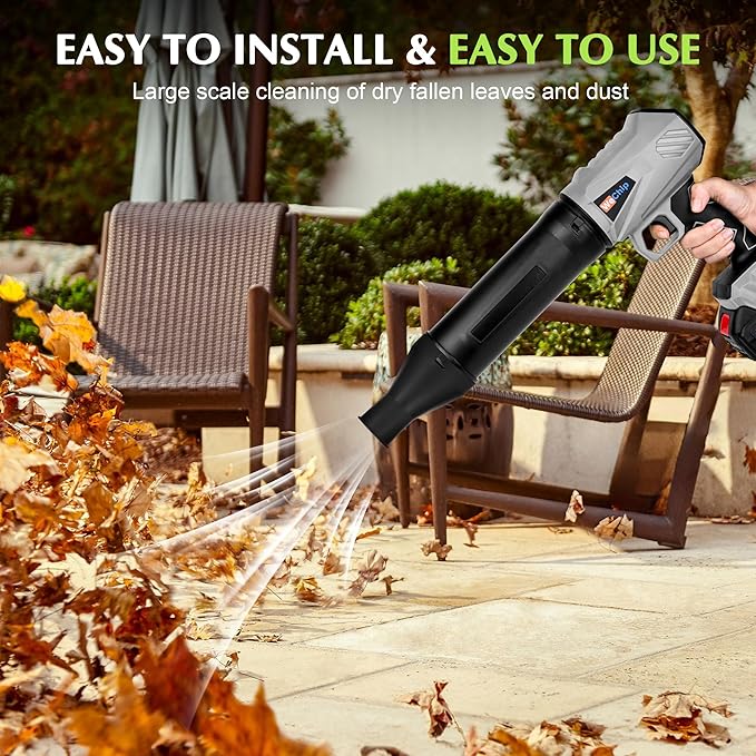 3 in 1 Cordless Leaf Blower Lightweight with Storage Box，150MPH & 400CFM,Leaf Blower Cordless with 2 Battery and Charger,Easy Use Hand Held Blowers for Lawn Care, Dust,Gifts for Men
