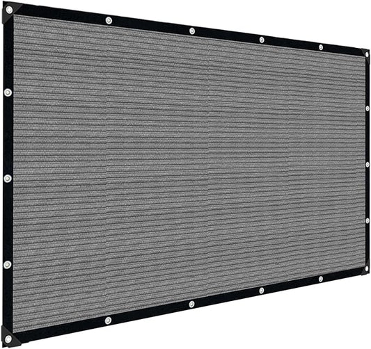 Sun Shade Cloth with Grommets,90% UV Protection Shade Fabric,Pergola Shade Cover Canopy Fence Privacy Screen Balcony,Sunshades for Patio Pergola Garden Backyard Porch Outdoor,Grey-8x12FT