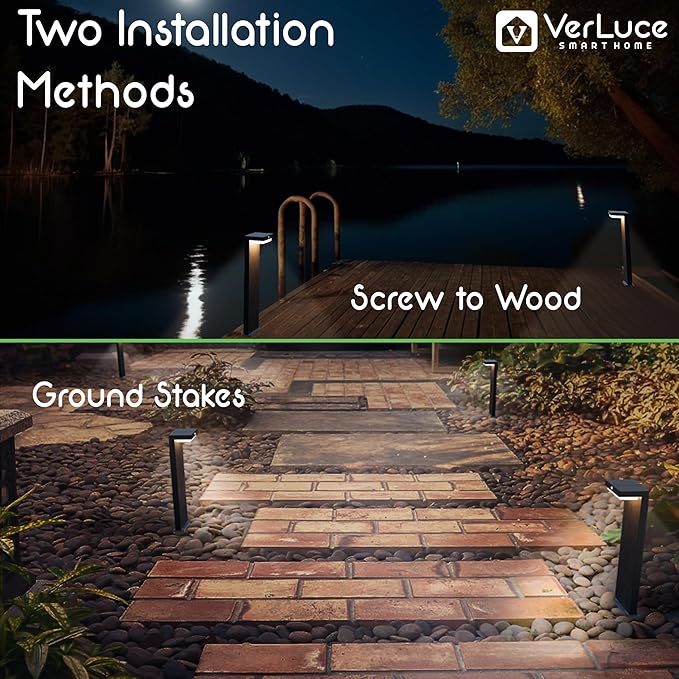 Solar Pathway Lights - Walkway Solar Lights for Outside - PIR Sensor & Two Lighting Modes - Rechargeable Battery Lasts Up To 55 Hours - 3000K - IP44 Weather Resistant - 4 Pack - 20.5" Height